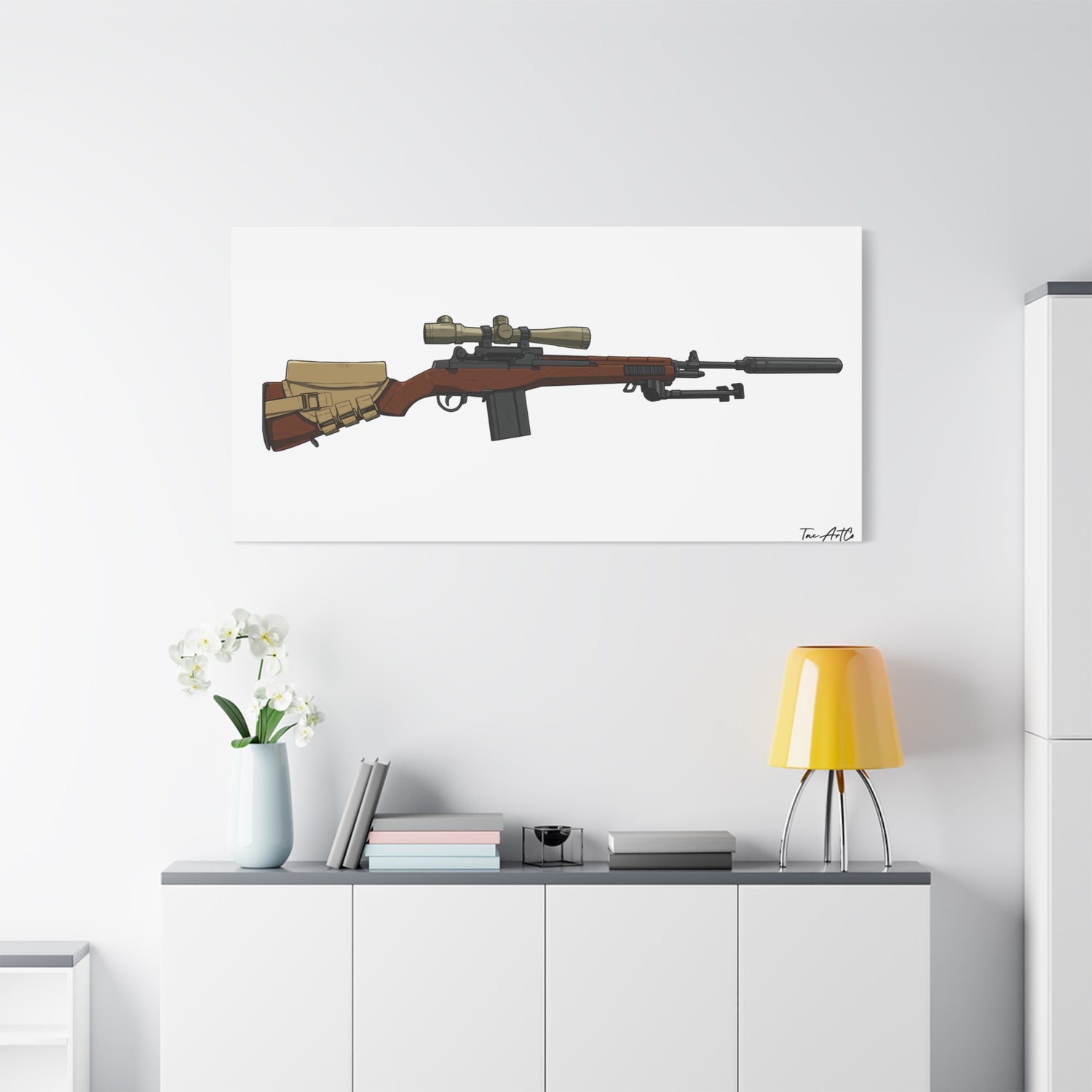 Classic M14 Rifle – Canvas Print