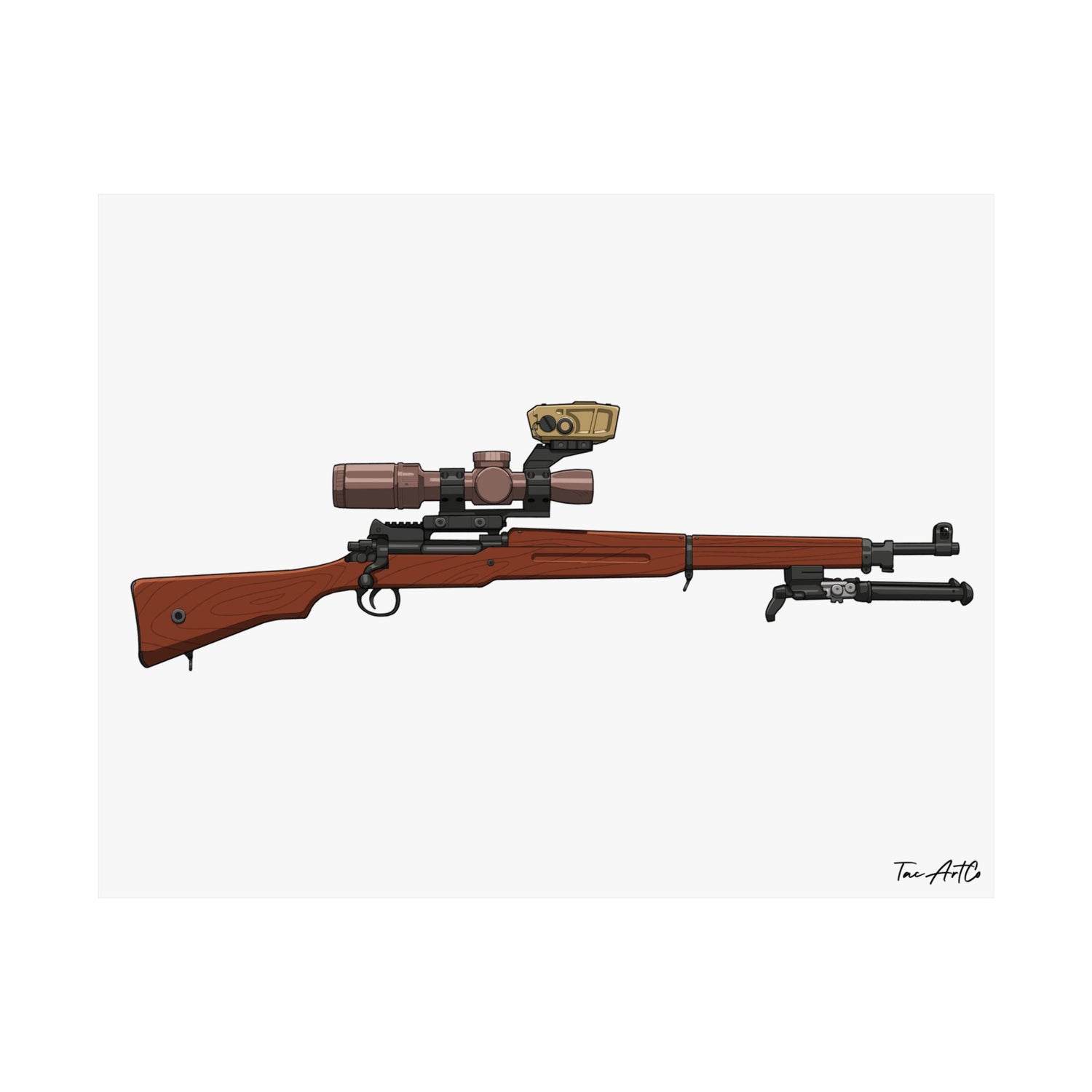 Modern Enfield - Matte Poster