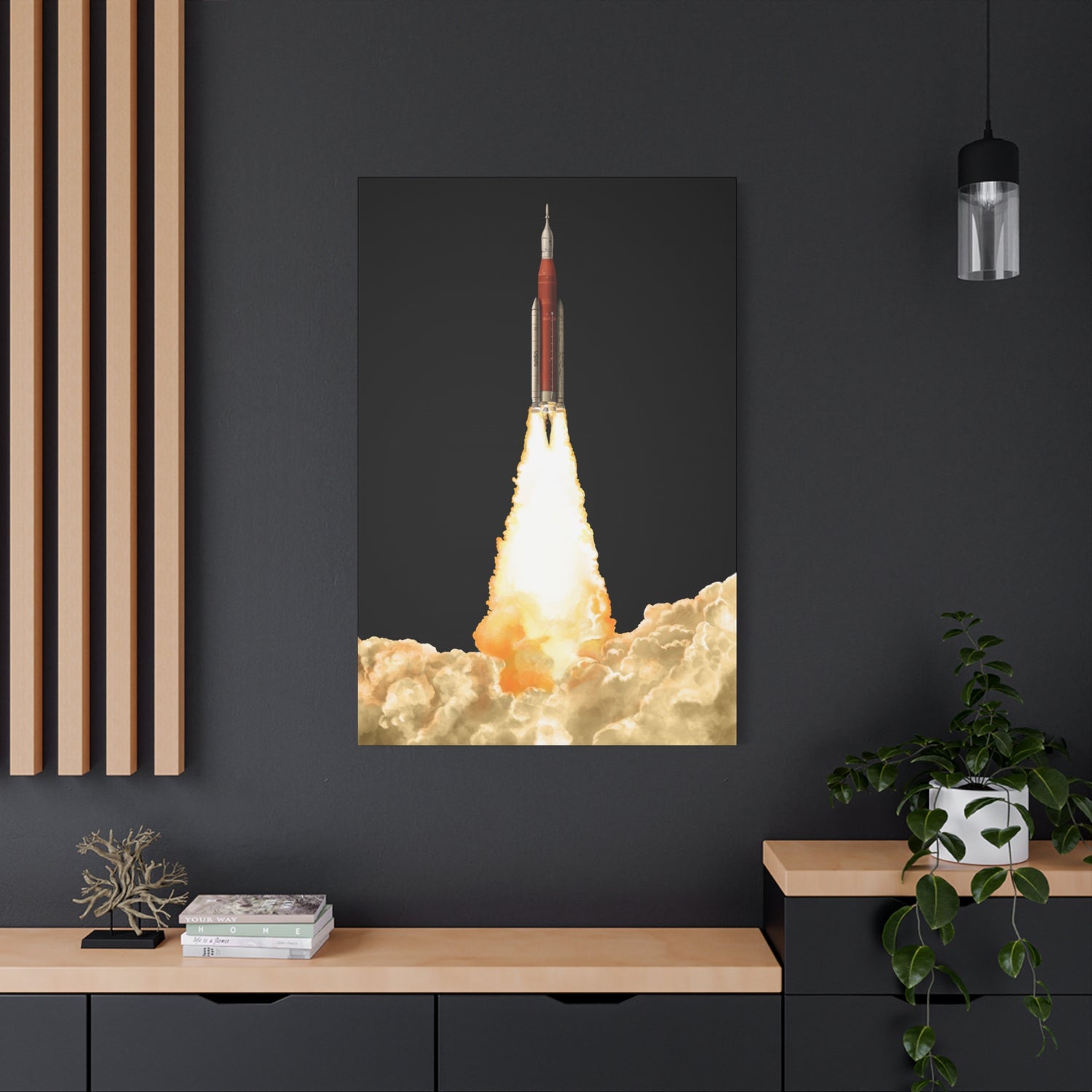 Artemis 2 – Canvas Print (Black Background)