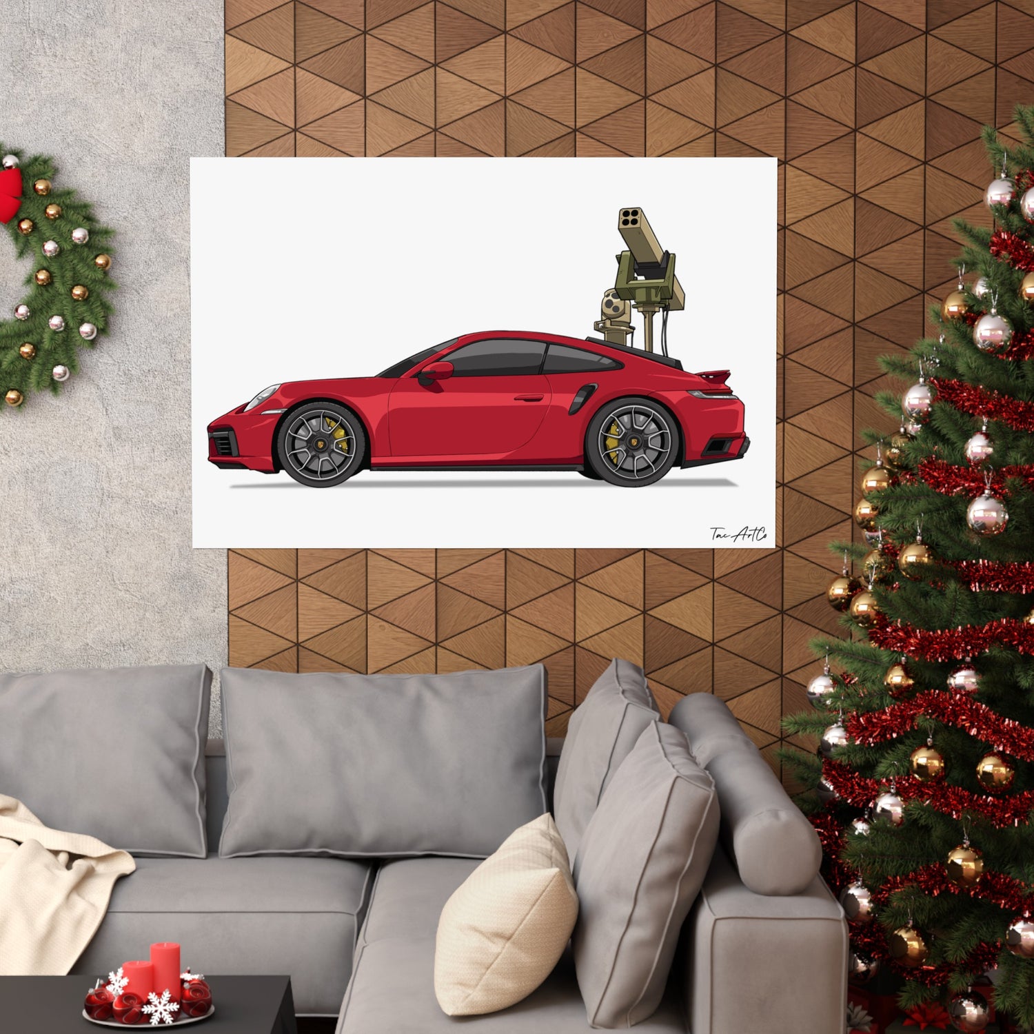 Porsche 911 Technical - Matte Poster