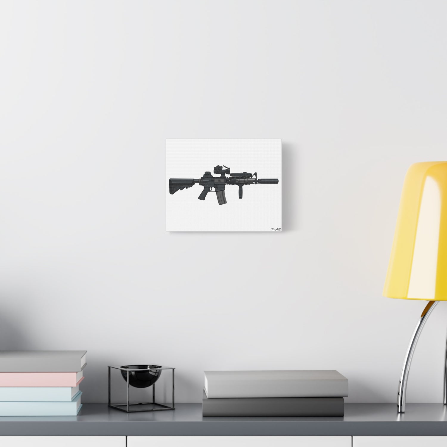 MK18 Mod 0 – CQBR Canvas Print