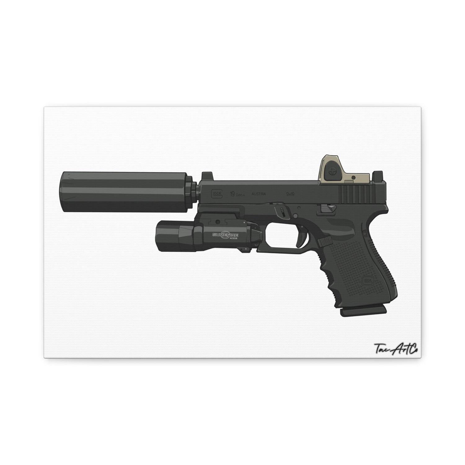 MK27 Mod 0 (Glock) - Canvas Print