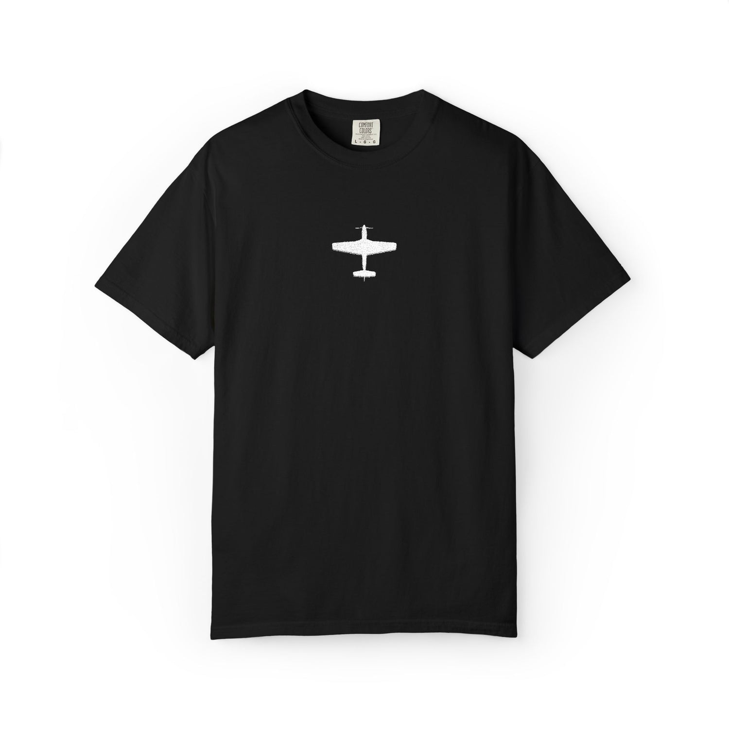 P-51 Mustang Top View – Embroidered Tee