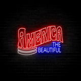 America The Beautiful - Neon Sign (One Color LED)
