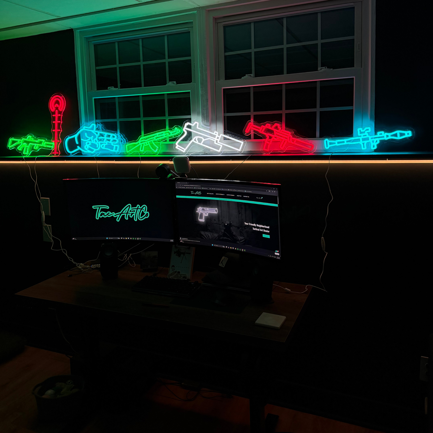 Handgun LED Sign – TacArtCo MINI