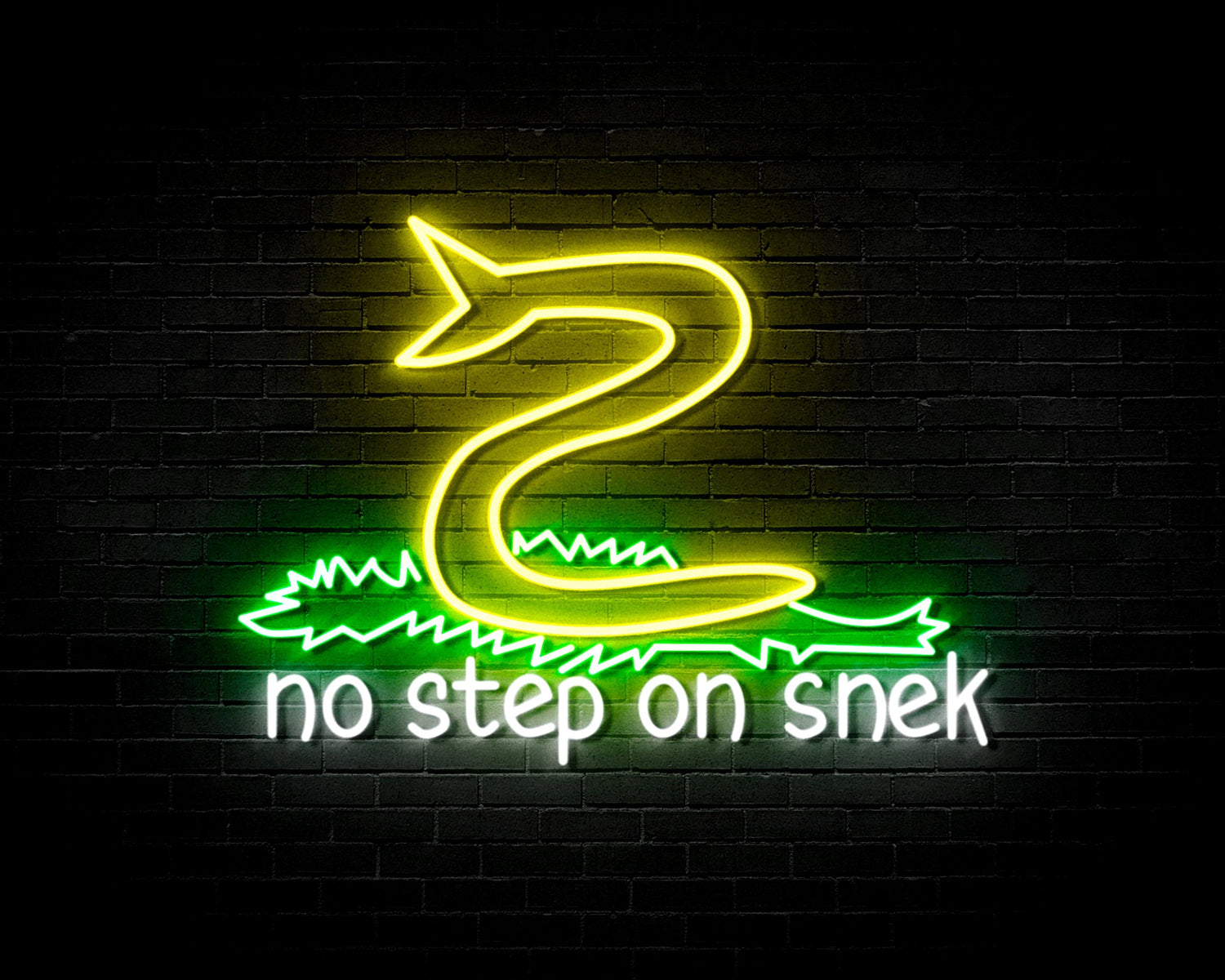 No Step On Snek - Neon Sign (One Color LED)