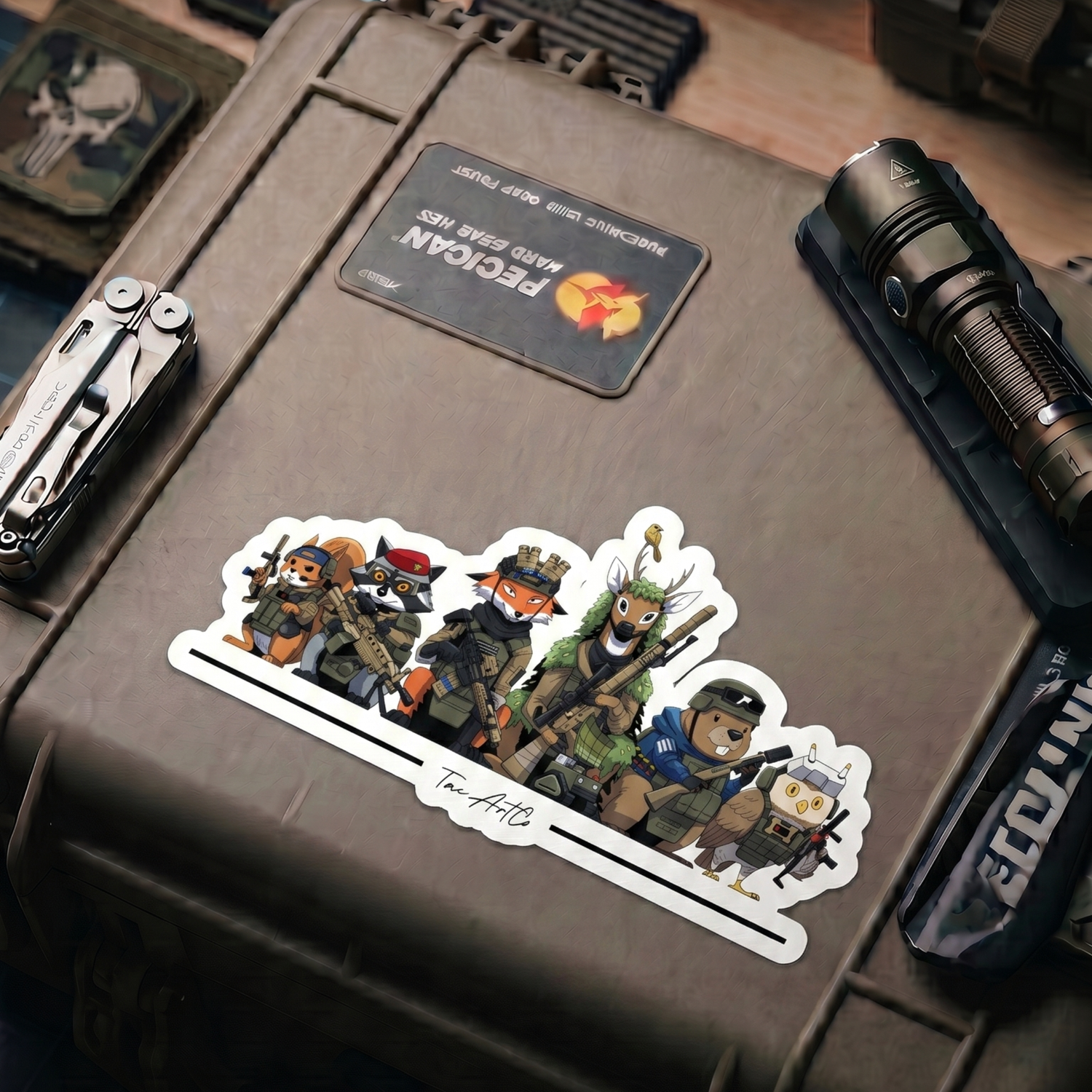Delta Forest Unit – Tactical Woodland Operator Sticker