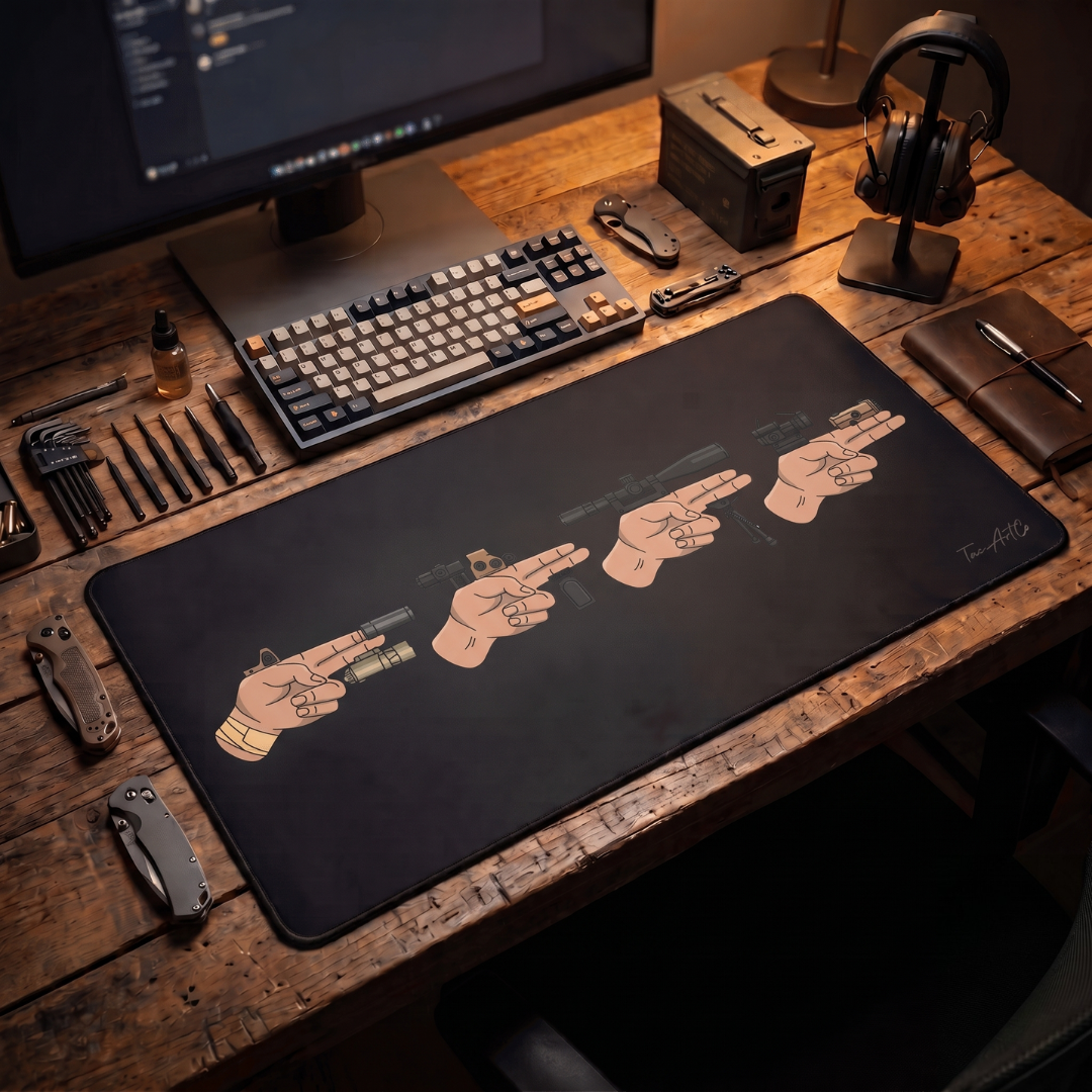 Finger Gun Set - Desk Mat