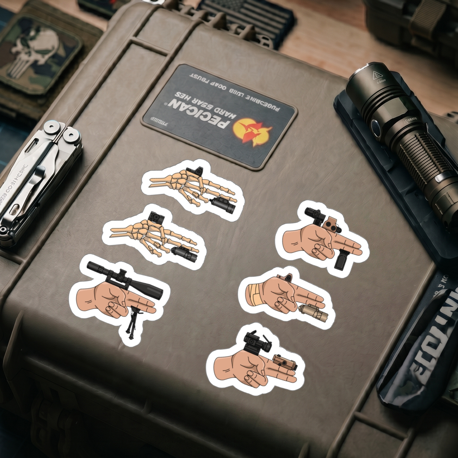 Finger Gun Sheet - Sticker