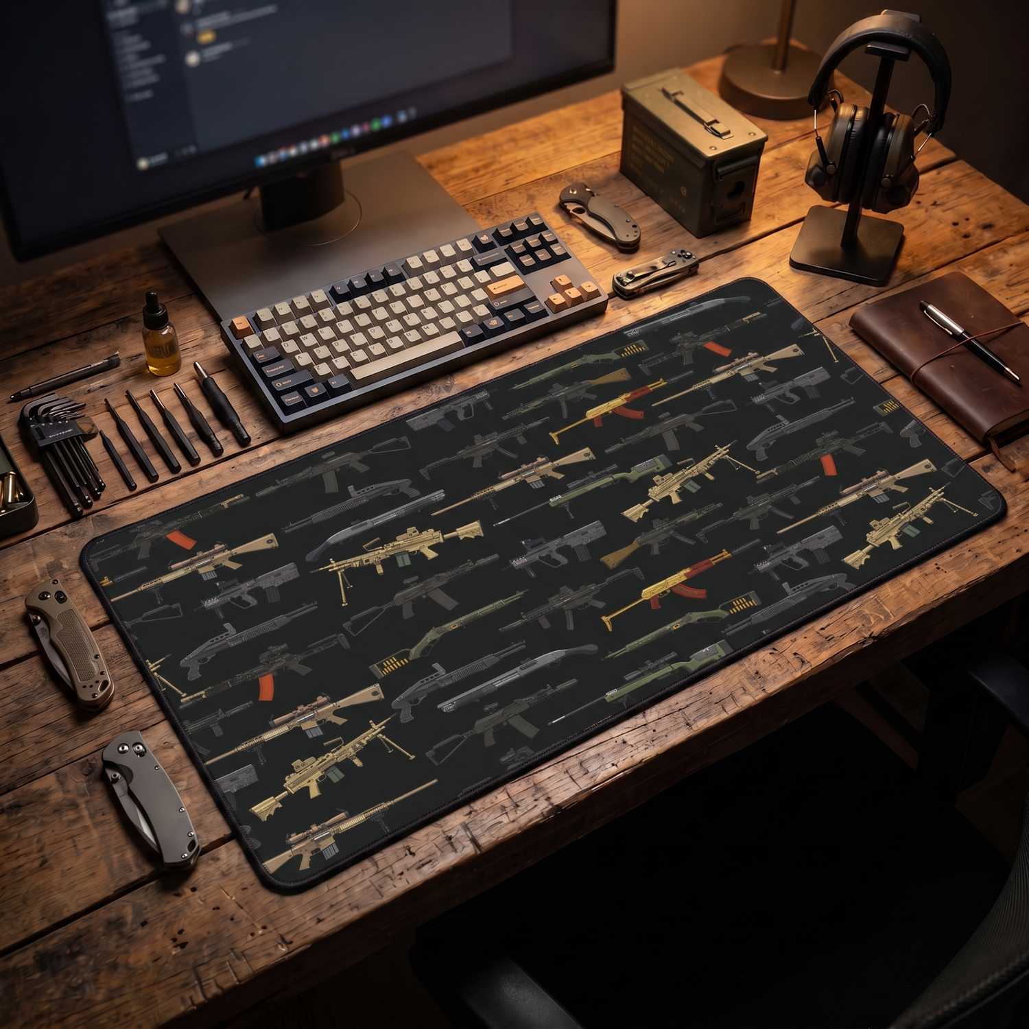 Firearm Assortment V2 – Desk Mat
