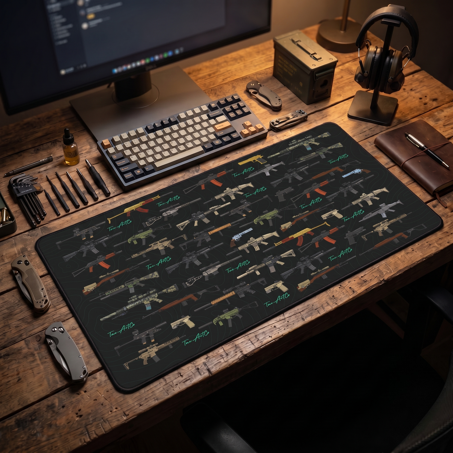 Firearm Assortment v1 - Desk Mat