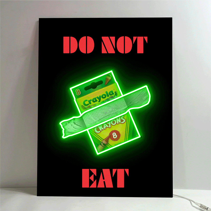 Crayon Eater - LED Wall Art (RGB)