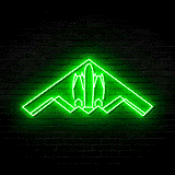 B2 Spirit Bomber v1 - Neon Sign (RGB LED)