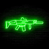 SCAR Shorty - Neon Sign (RGB LED)