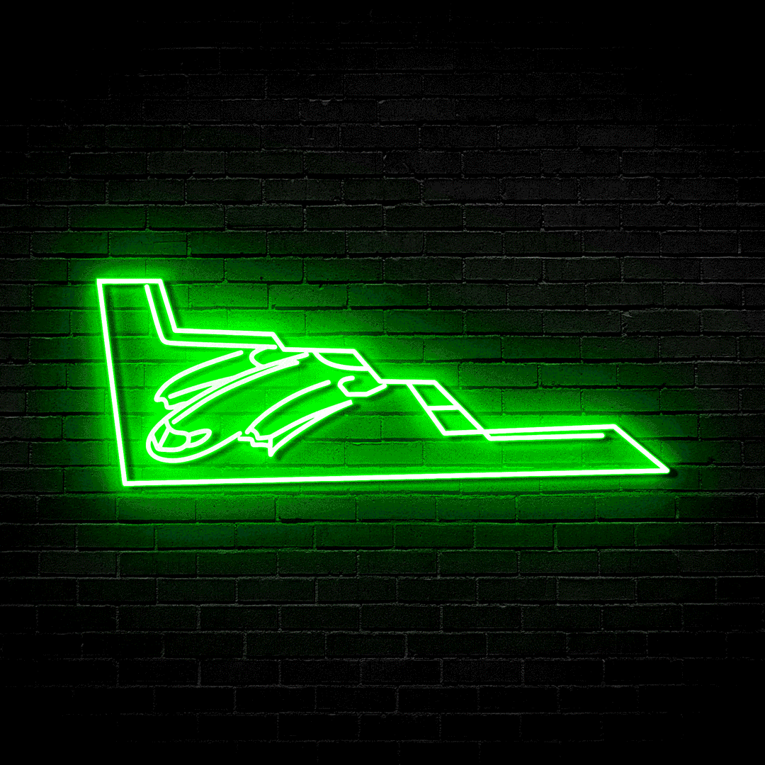 B2 Spirit Bomber v2 - Neon Sign (RGB LED)
