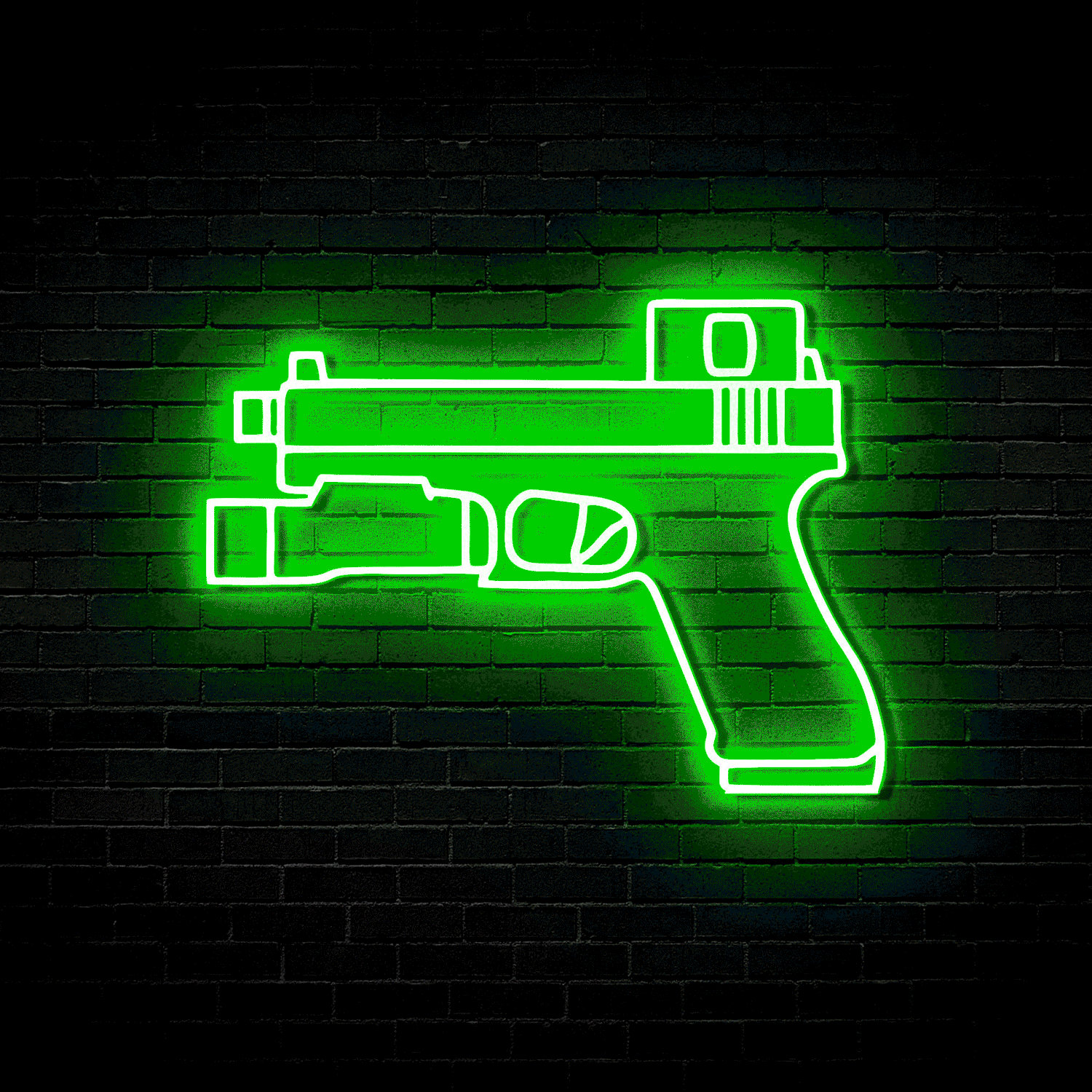 Handgun v2 - Neon Sign (RGB LED)
