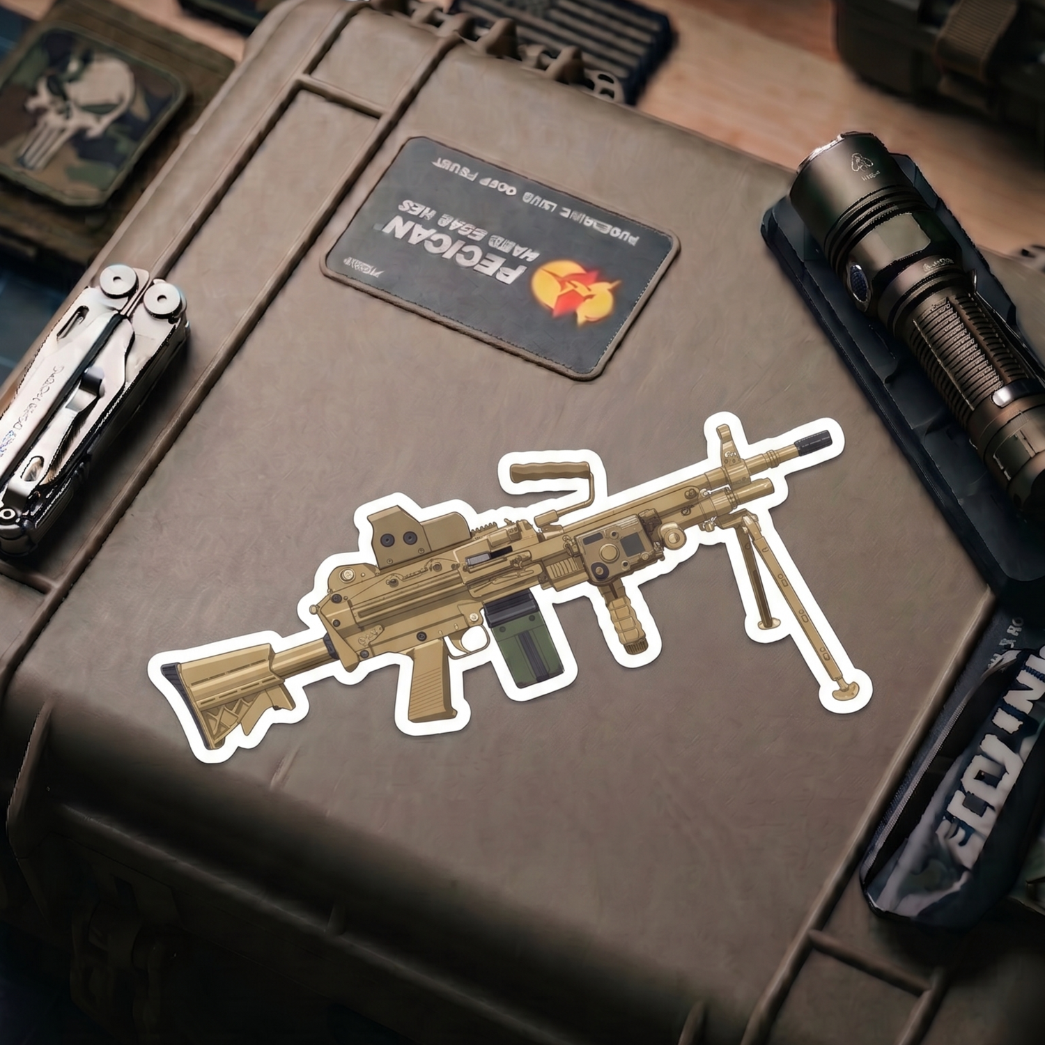 M249 SAW - Belt Fed Sticker