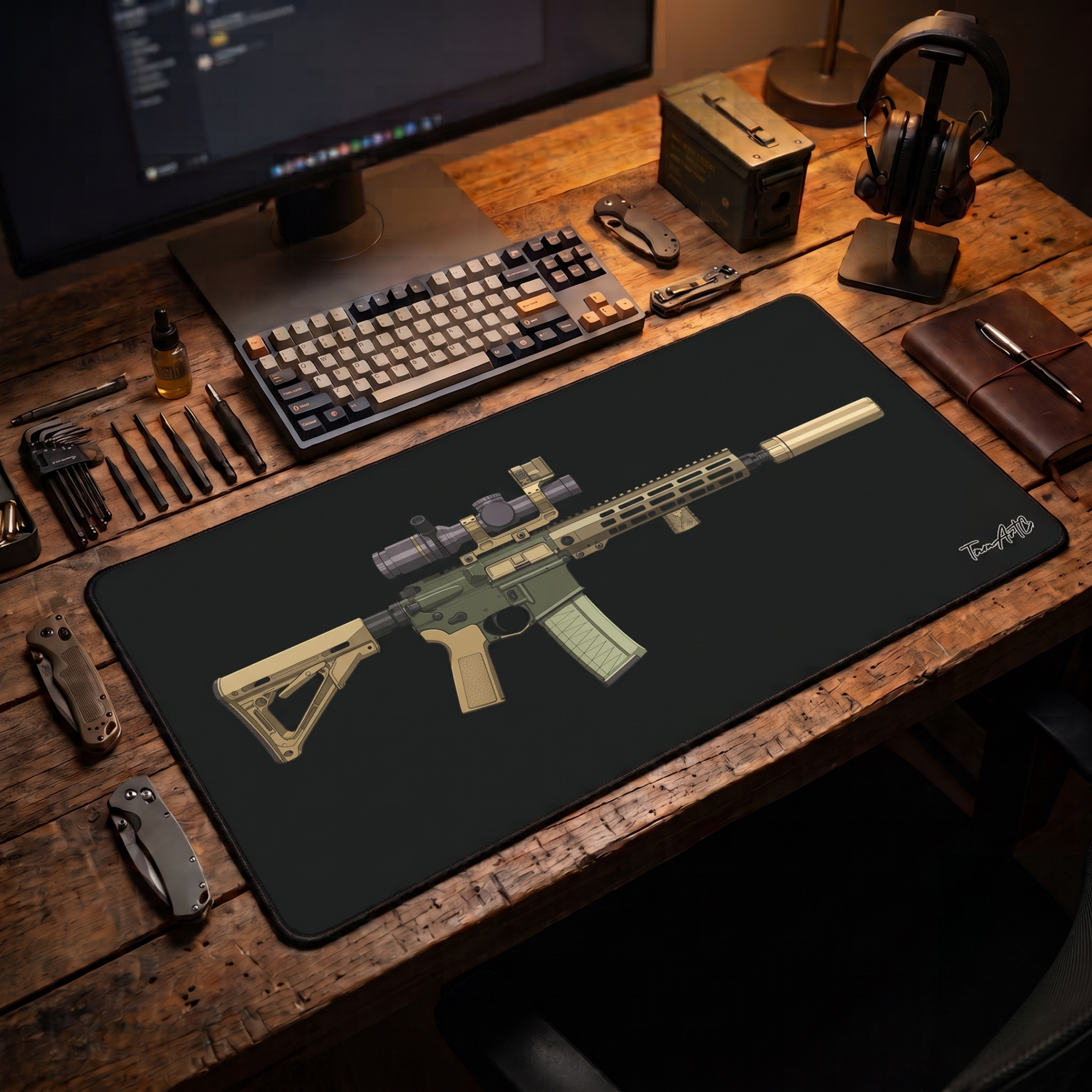 PSA Sabre AR15 Build - Desk Mat