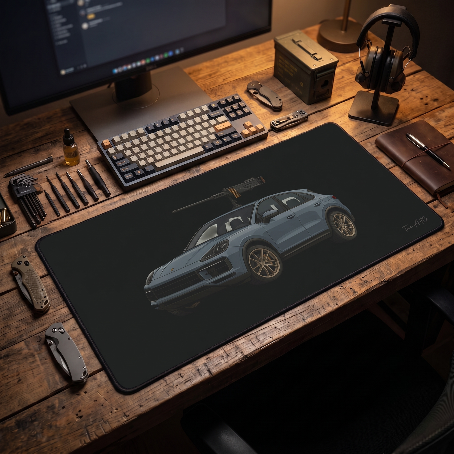 Porsche Cayenne Technical - Desk Mat