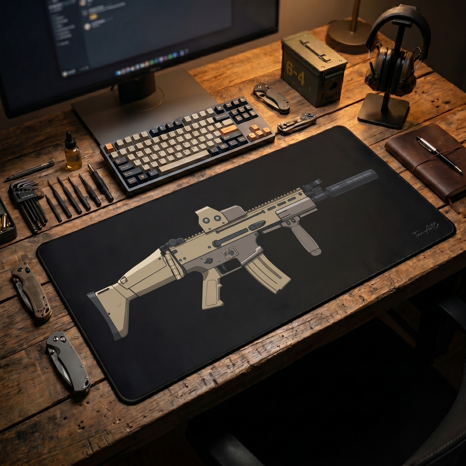 FN SCAR-L Short Barrel – Desk Mat