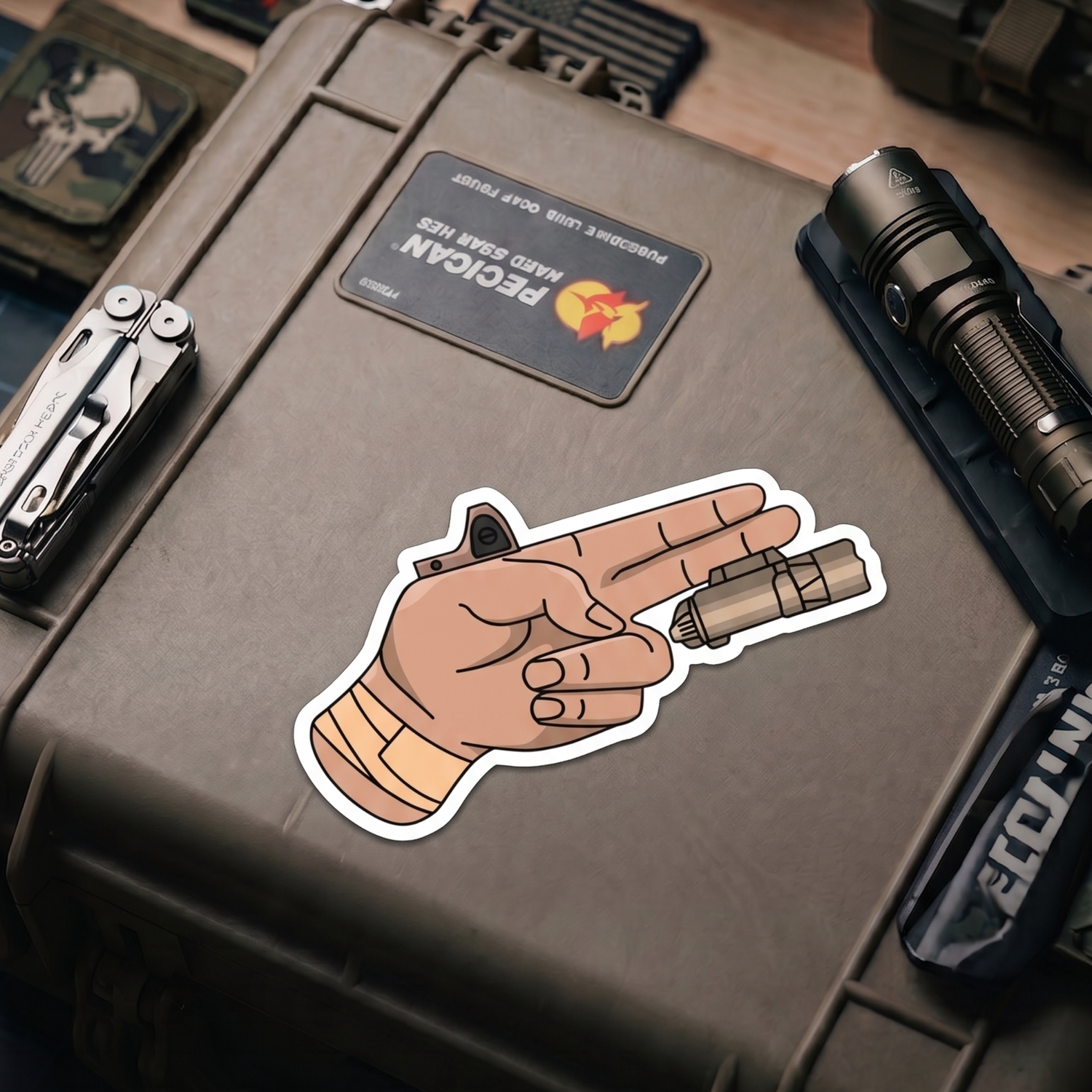 TacArt Finger Gun v1 - Sticker