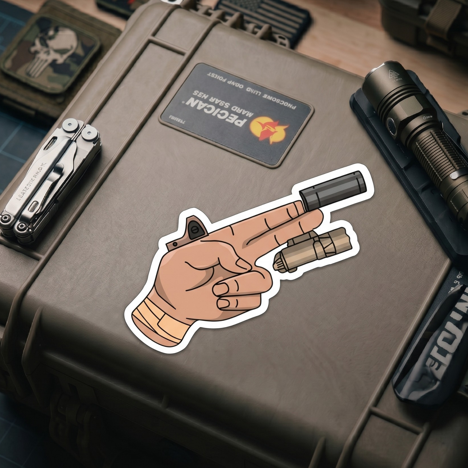 TacArt Finger Gun v2 - Sticker