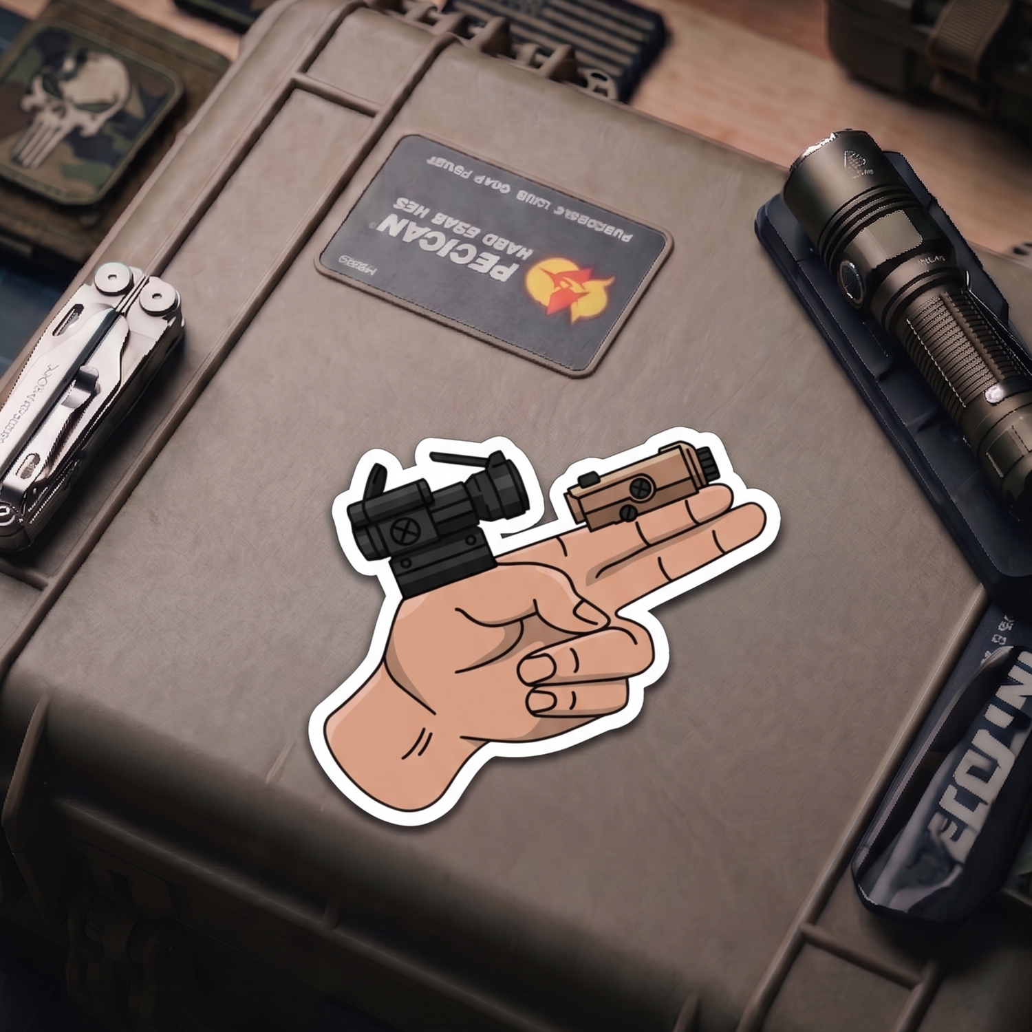 TacArt Finger Gun v5 - Sticker