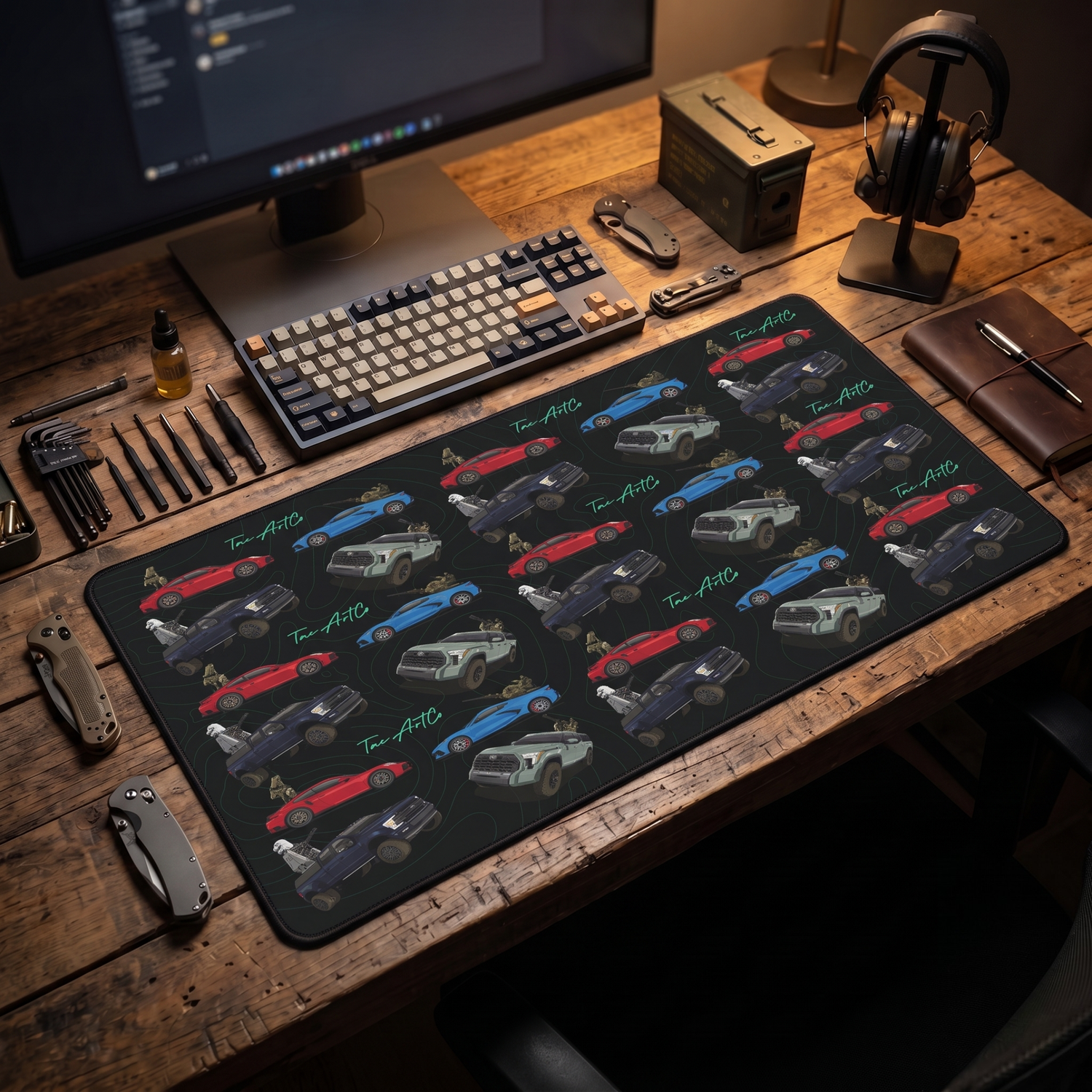 Technical Pattern - Desk Mat