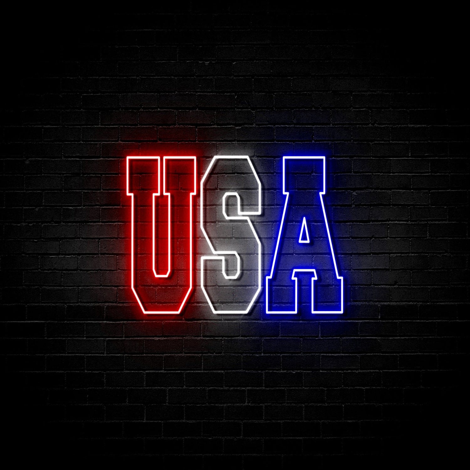 USA - Neon Sign (One Color LED)