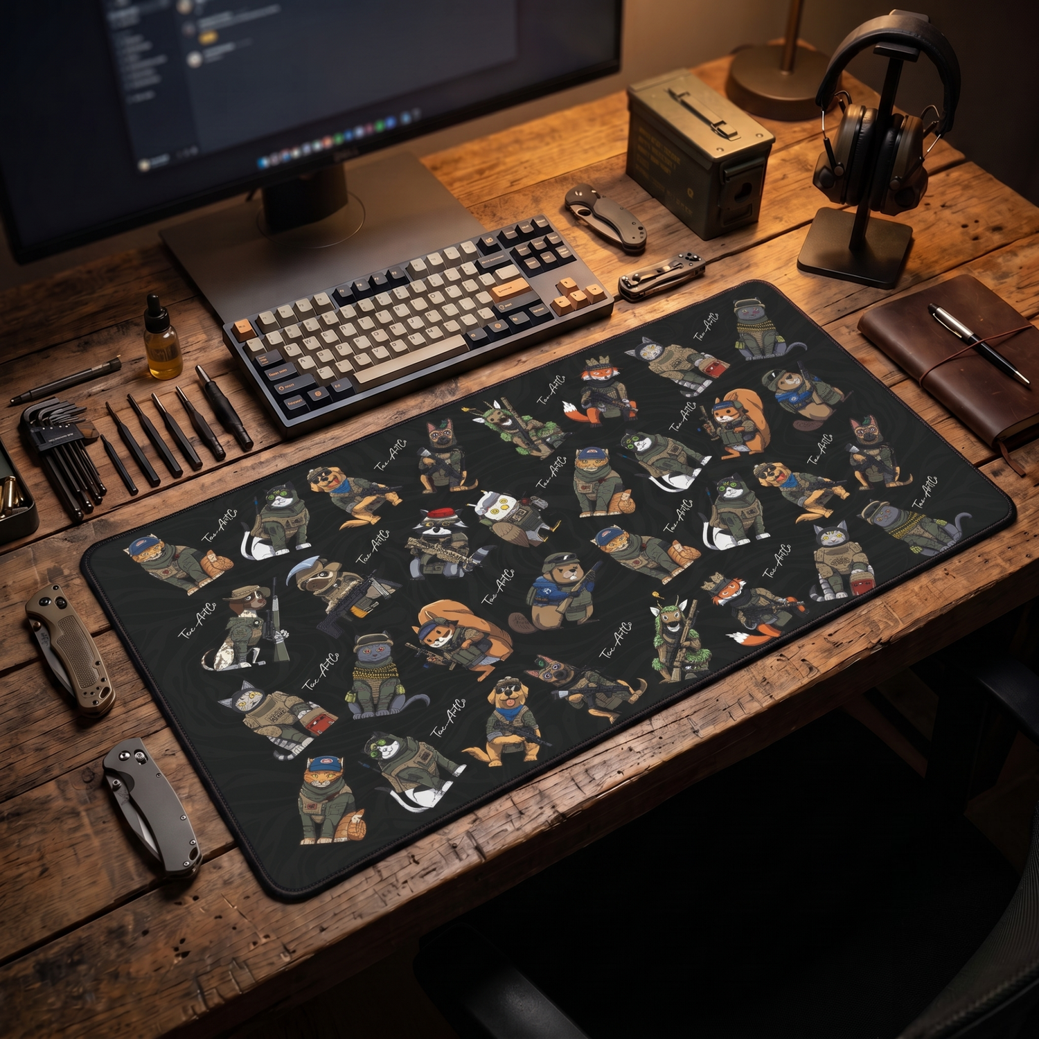 Ultimate Tactical Animal Task Force - Desk Mat