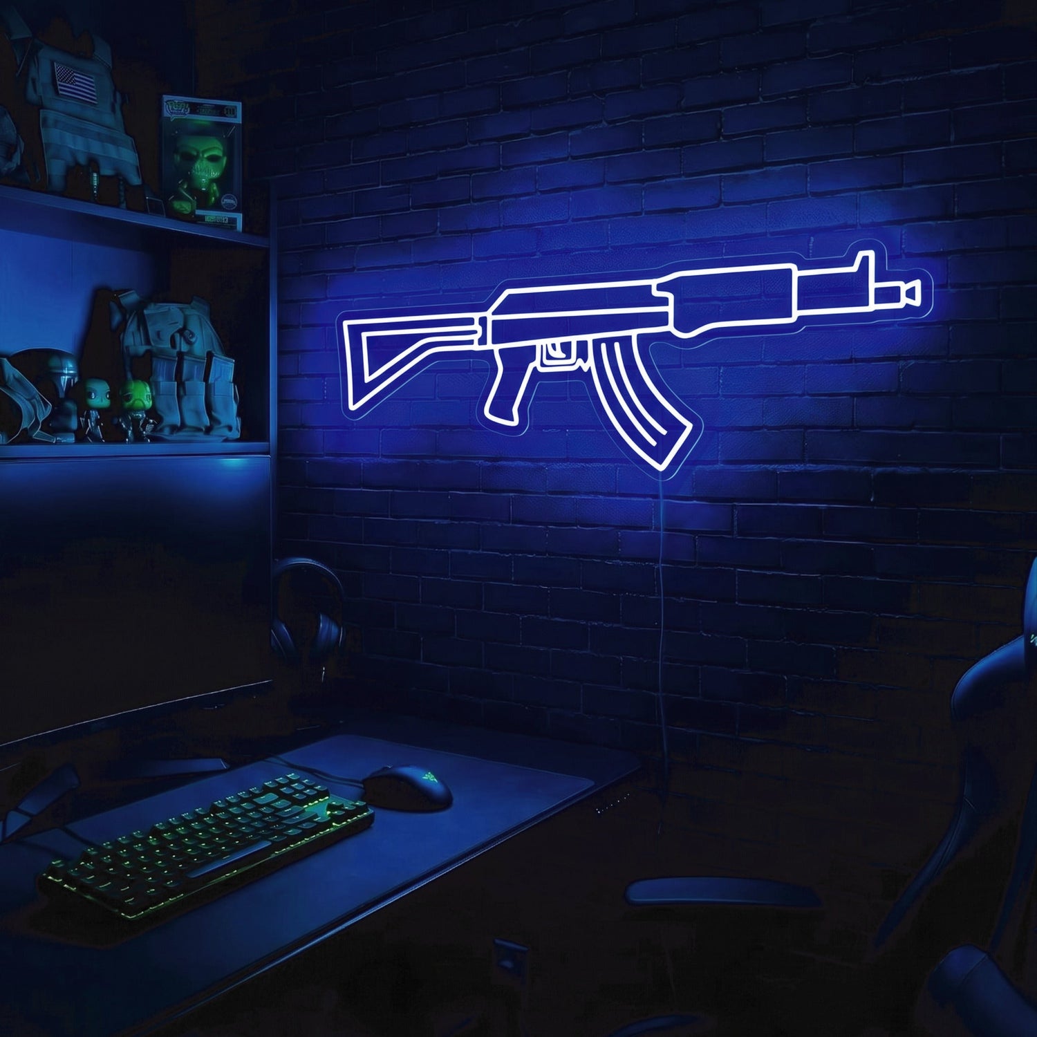 AK v1 premium LED neon sign - Blue
