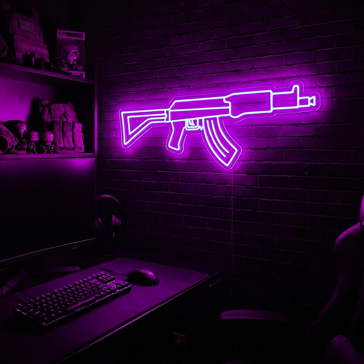 AK v1 premium LED neon sign - Purple