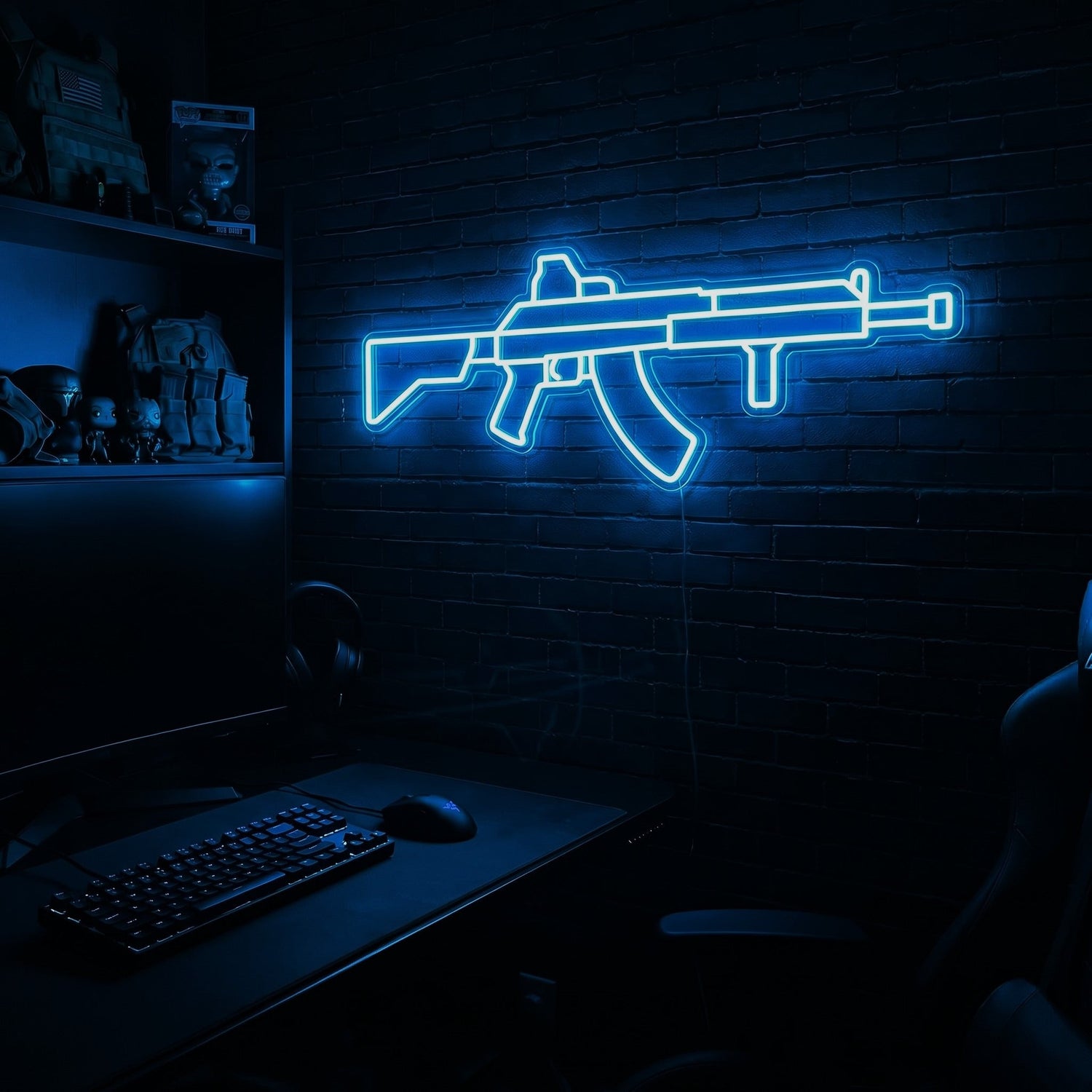 AK v2 premium LED neon sign - Blue