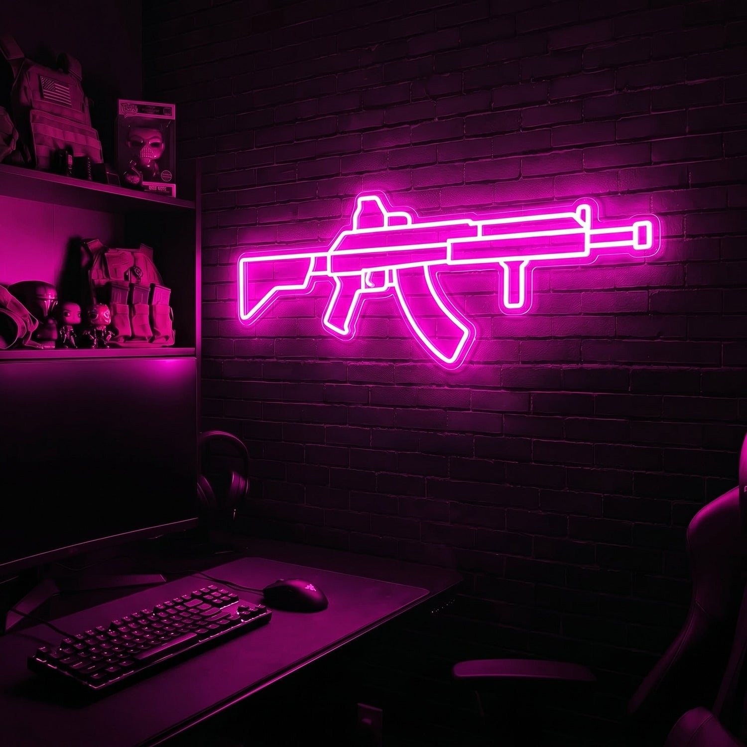AK v2 premium LED neon sign - Pink