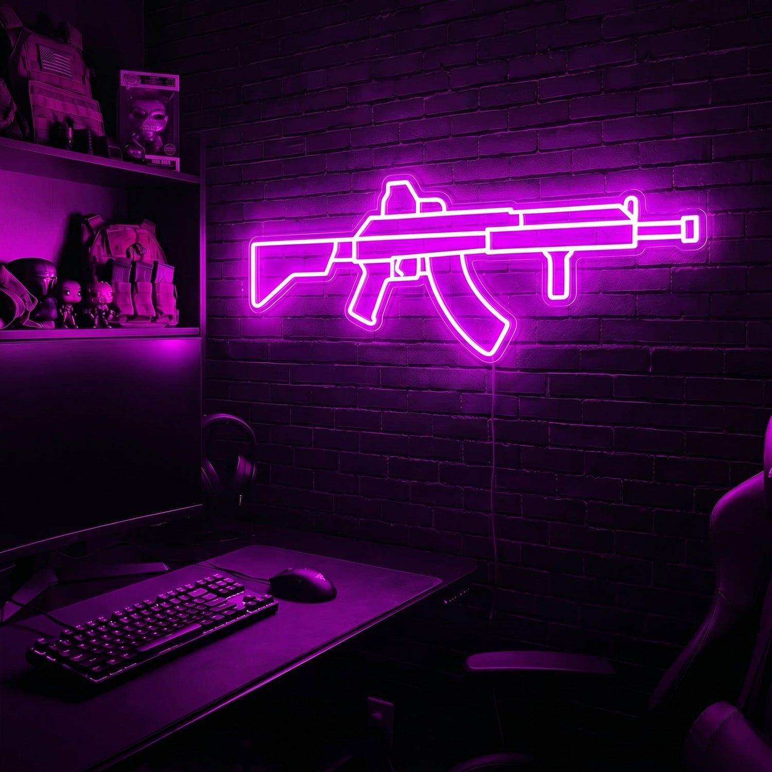 AK v2 premium LED neon sign - Purple