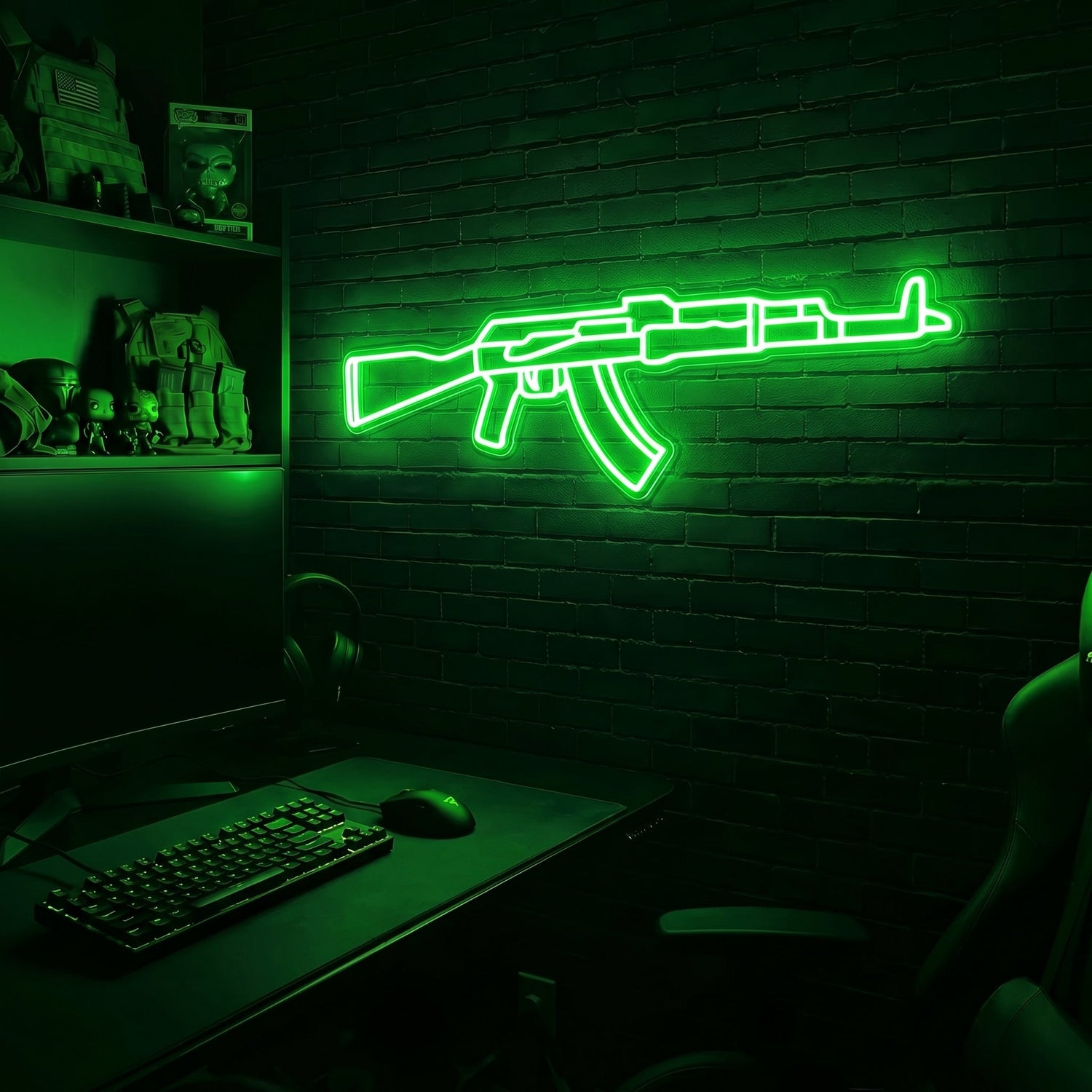 AK v3 premium LED neon sign - Green