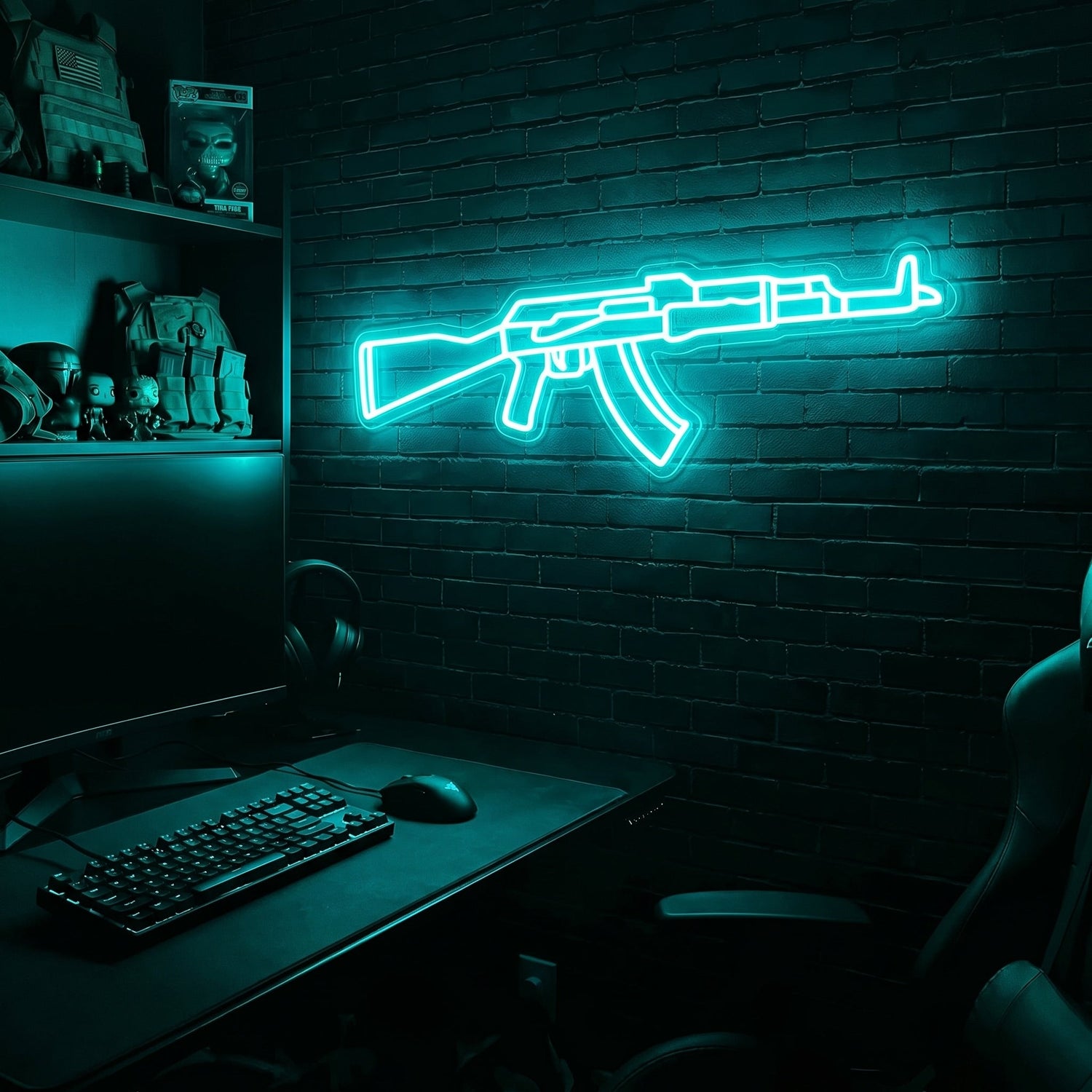 AK v3 premium LED neon sign - Ice Blue
