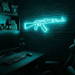AK v3 premium LED neon sign - Ice Blue