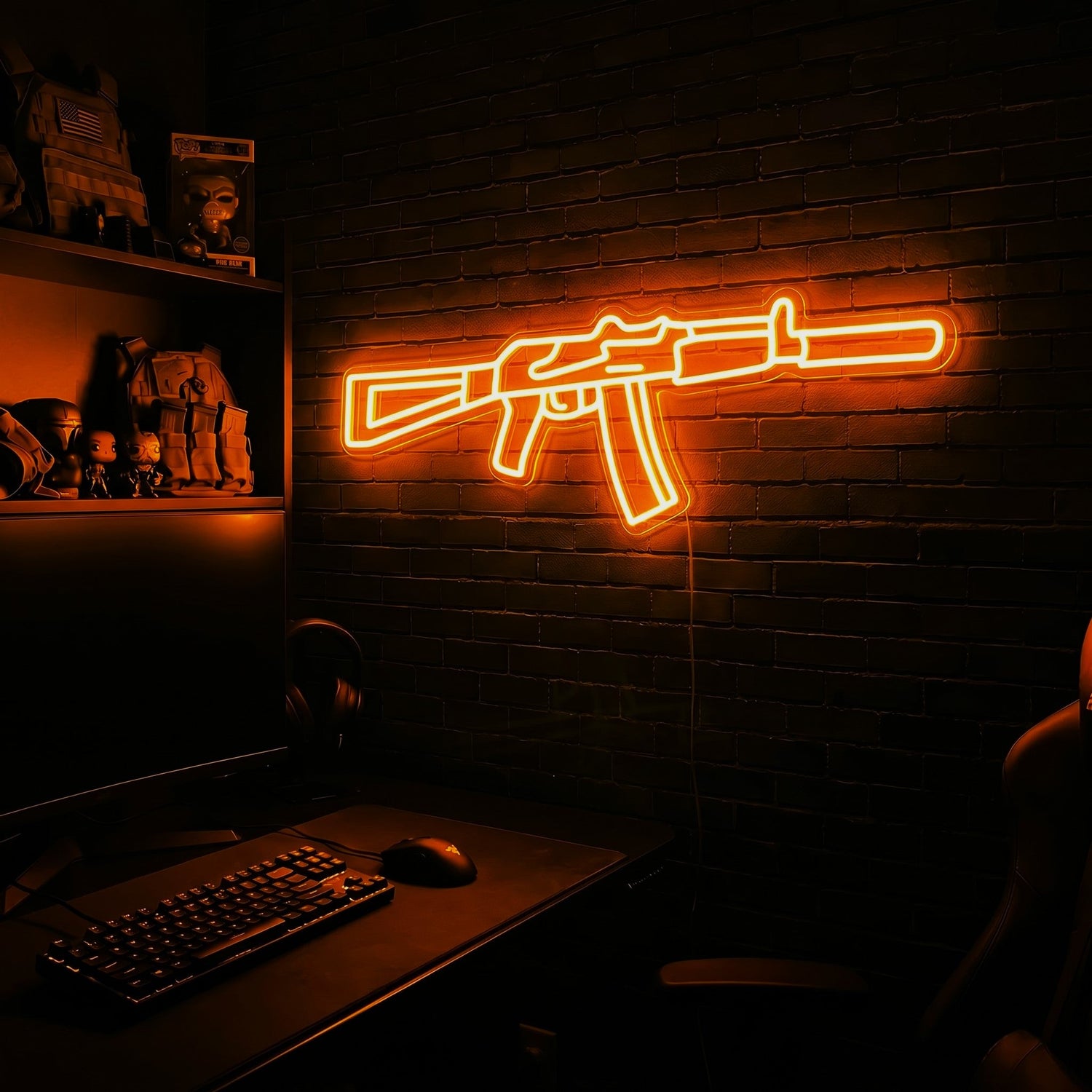 AK v4 premium LED neon sign - Orange