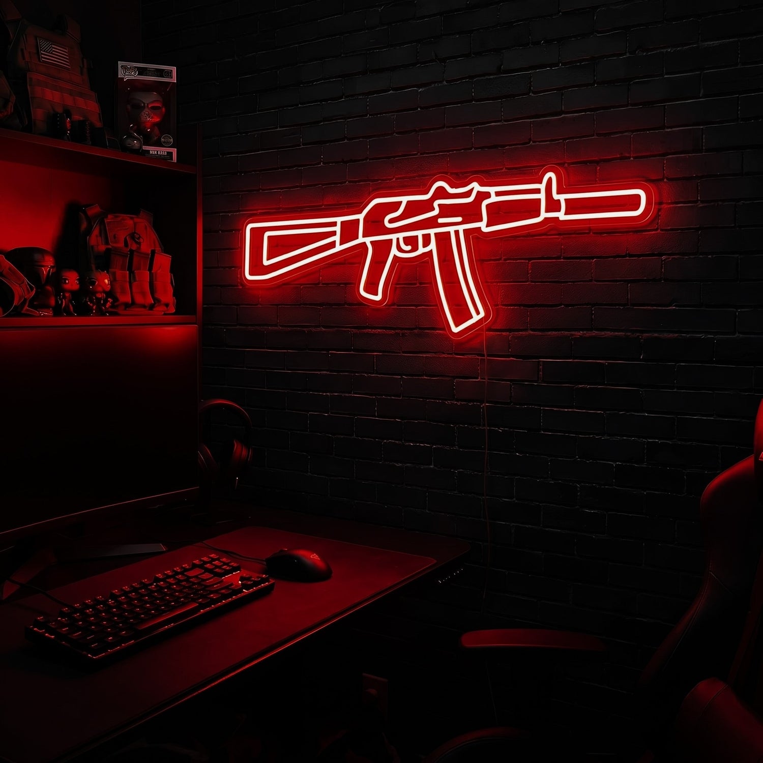 AK v4 premium LED neon sign - Red