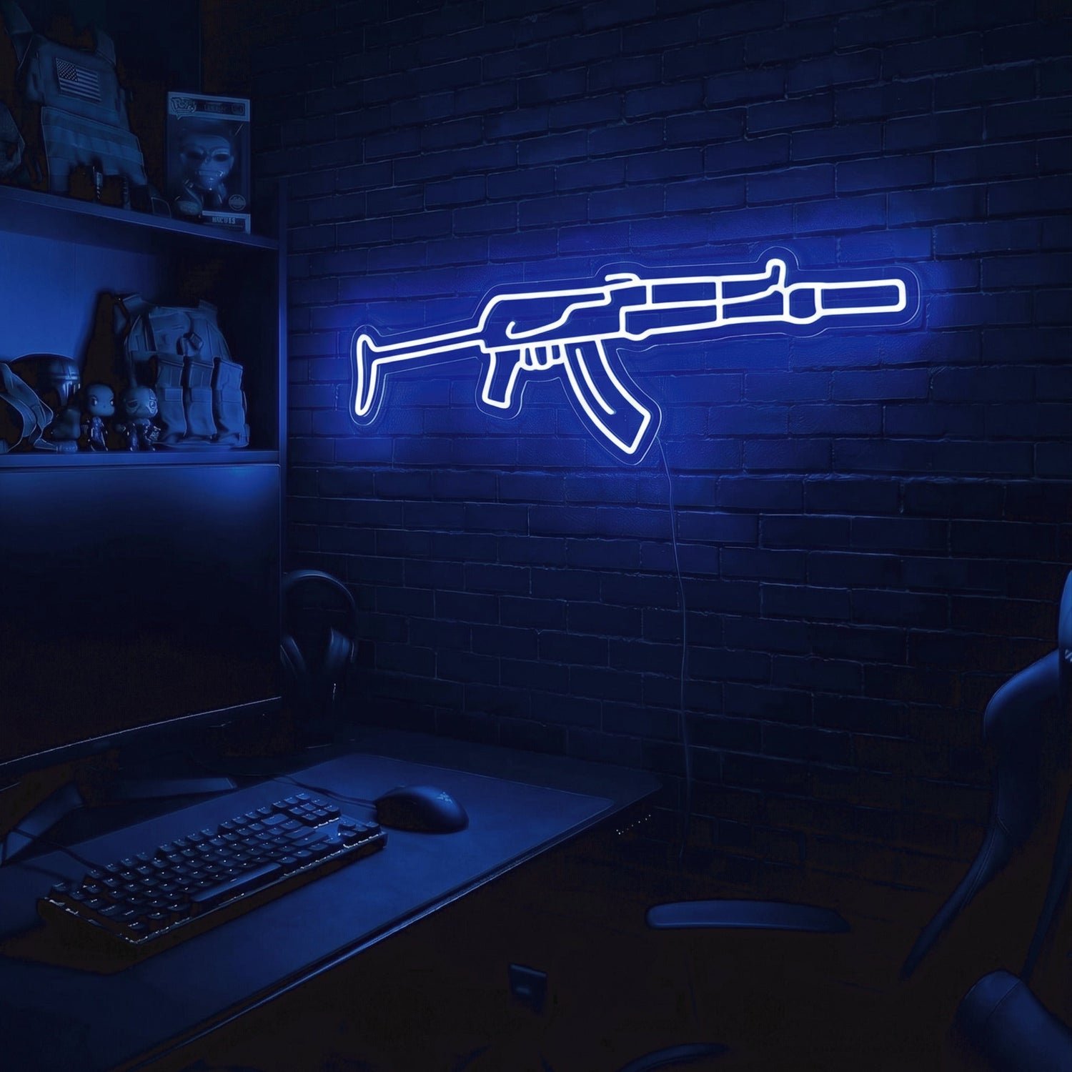 AK v5 premium LED neon sign - Blue