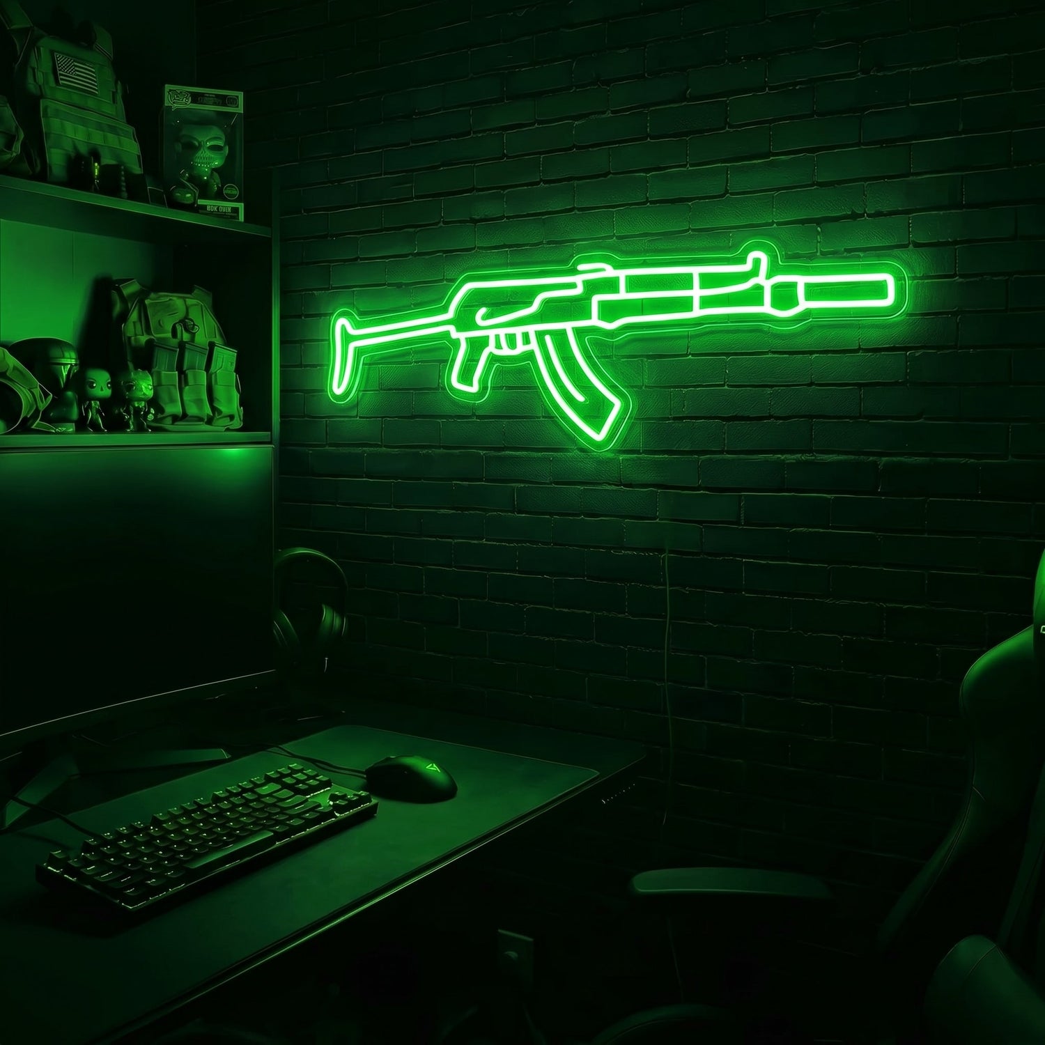 AK v5 premium LED neon sign - Green