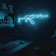AK v5 premium LED neon sign - Ice Blue