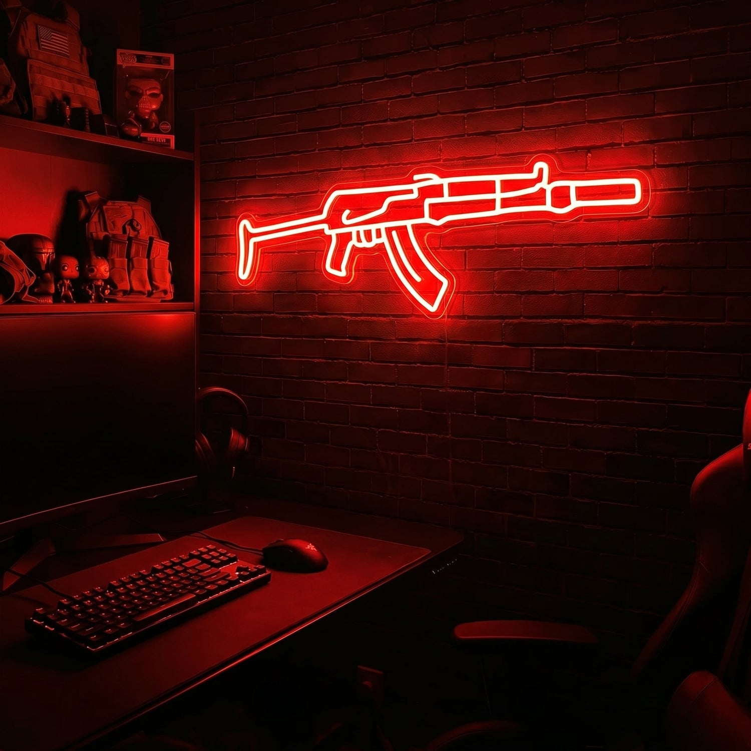 AK v5 premium LED neon sign - Red