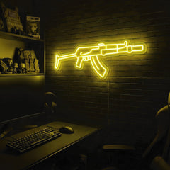 AK v5 premium LED neon sign - Yellow