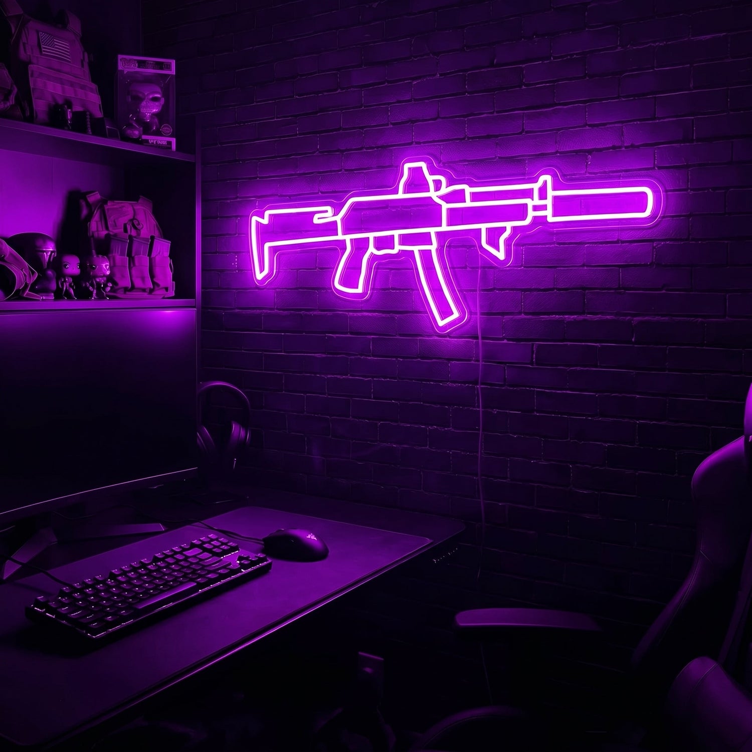 AKv premium LED neon sign - Purple