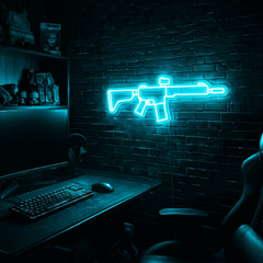 AR v1 premium LED neon sign - Ice Blue