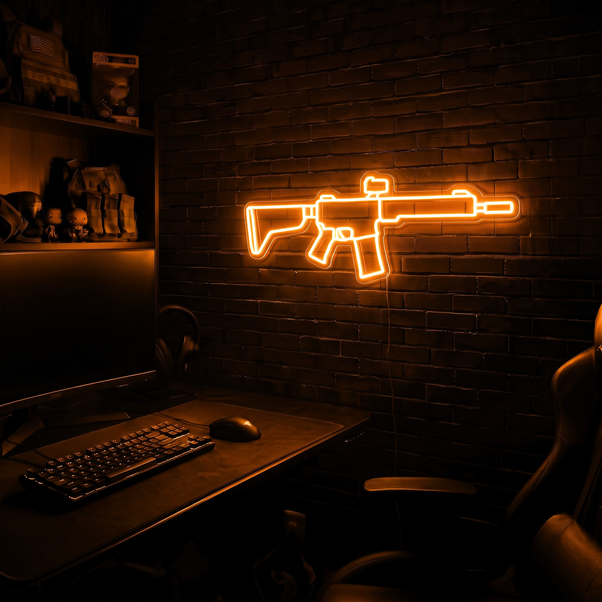 AR v1 premium LED neon sign - Orange