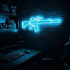 AR v3 premium LED neon sign - Ice Blue