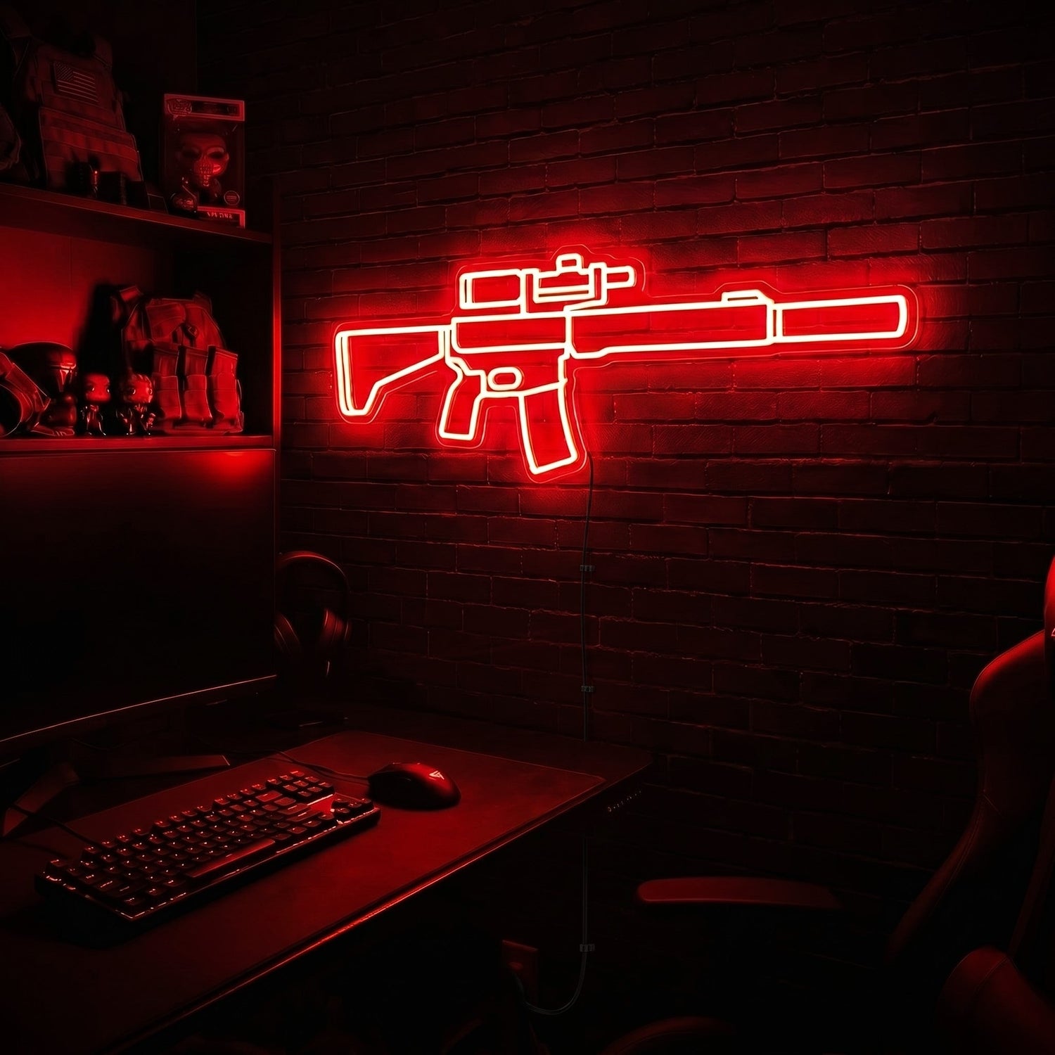 AR v3 premium LED neon sign - Red